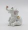 Ceramic Elephant with Flowers Figurine, Home Décor, Gift for Her, Gift for Mom, Bathroom Décor, Vanity Décor, Wedding Table Décor
